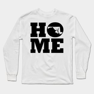 Maryland and Hawai'i HOME Roots by Hawaii Nei All Day Long Sleeve T-Shirt